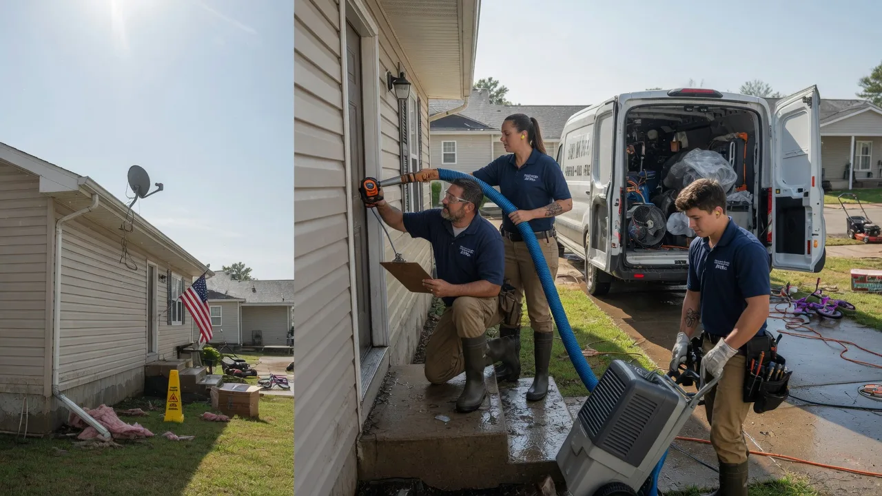 Ceiling Water Damage Restoration in Yoder, IN near me